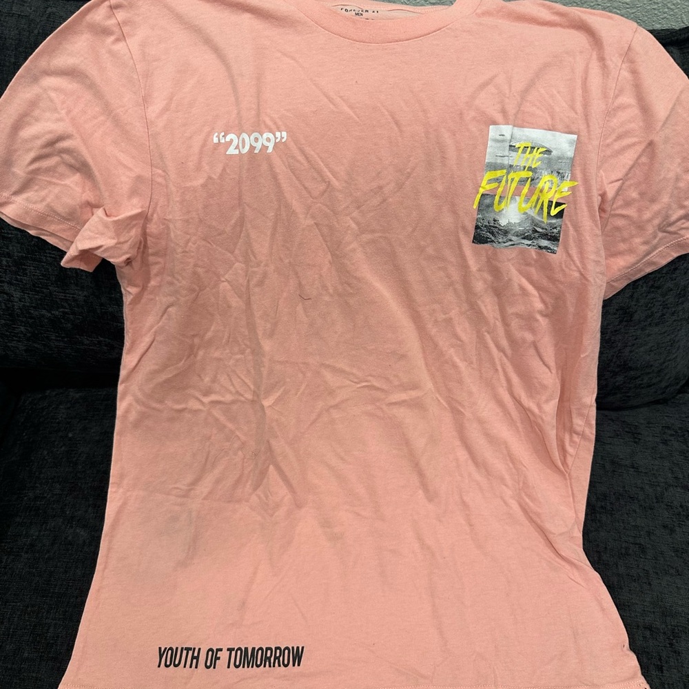 Forever 21 Pink 'The Future' Graphic Tee